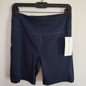 Ladies SZ L Athletica Navy Workout Shorts